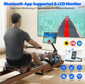 Rameur pliable freinage magnétique 16 niveaux silencieux app support tablette
