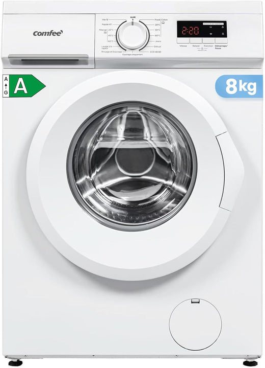 Lave linge frontal CFE12EW80/W-FR 8kg classe A moteur 1400 tr/min 15 programmes blanc