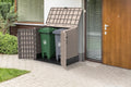 Abri jardin extérieur 850 L plastique rangement outils barbecues cache poubelles