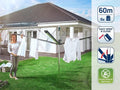 Séchoir parapluie 60 m rétractation automatique hauteur ajustable