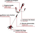 Débroussailleuse sans fil 36 V 6400 tr min sans batterie ni chargeur