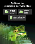 Caméra surveillance 4K double objectif 4G LTE PTZ zoom 6X panneau solaire