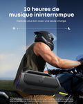 Enceinte Bluetooth 140 W stéréo BassUp 20 h IPX7 lumières RGB