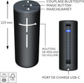 Enceinte Bluetooth portable 360 degrés étanche autonomie 20 h portée 45 m