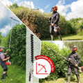 Outil thermique 4 en 1 débroussailleuse coupe bordure élagueuse taille haie 51,7 cc