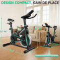 Vélo appartement silencieux résistance réglable écran LCD capacité 160 kg