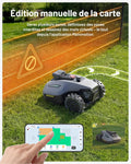 Robot tondeuse YUKA Mini 2 500 m² zéro perte signal IA triple caméra cartographie multi zones