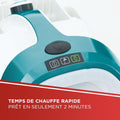 Nettoyeur vapeur 4 bars autonomie illimitée recharge continue avec accessoires