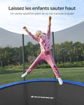 Trampoline extérieur enfant diamètre 183 244 305 366 427 cm filet échelle