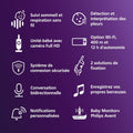 Babyphone vidéo HD suivi sommeil respiration affichage jour nuit