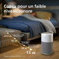 Purificateur air HEPA charbon actif CADR 400 m3 h pour 104 m2