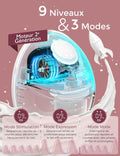 Tire lait électrique M6 mains libres portable DoubleFit anti fuite 3 modes 9 niveaux 24 mm rouge