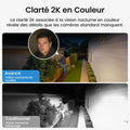 Kit caméras surveillance 2K solaire PTZ suivi automatique stockage local