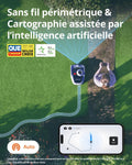 Robot tondeuse Navimow i105E sans fil 500 m² RTK Vision cartographie IA limite virtuelle multizone