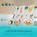 Machine découpe textile papier cuir carton personnalisations blanche
