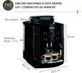 Machine café grains expresso 2 tasses buse vapeur nettoyage automatique