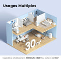 Climatiseur mobile 9000 BTU 26 kW app 3 modes 3 vitesses compact pièces 33 m² Breezy Cool 26 Alexa