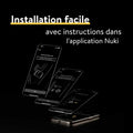 Serrure connectée Bluetooth WiFi Matter installation sans changement cylindre