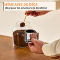 Machine café grains Coffee Crush Extra compacte nettoyage facile noir