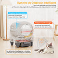 Litière chat autonettoyante 90 L contrôle appli capteurs multiples grands chats