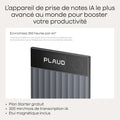 Enregistreur vocal IA transcription résumé 50 h multimodal