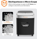 Destructeur documents 120 feuilles alimentation auto micro découpe silencieux