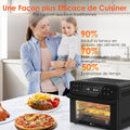 Friteuse sans huile 30 L rôtissoire 20 programmes écran tactile LED