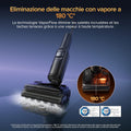Nettoyeur vapeur sans fil 180 degrés 22 kPa séchage 5 min contrôle appli