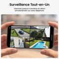 Kit caméras surveillance 2K solaire PTZ suivi automatique stockage local