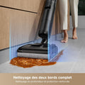 Aspirateur laveur H12 Pro FlexReach portée 180° séchage 5 min 18000Pa lavage chaud 90°C nettoyage deux bords 50 min