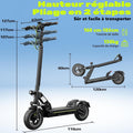Trottinette électrique adulte tout terrain 800 2000 W batterie 48 V autonomie 50 90 km