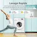 Lave linge frontal CFE12EW80/W-FR 8kg classe A moteur 1400 tr/min 15 programmes blanc