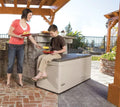 Coffre de rangement extérieur 1524 x 61 x 673 mm coloris tan