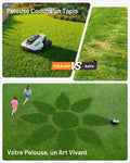 Robot tondeuse YUKA Mini 500 sans fil NetRTK Vision pente 50% cartographie auto module 4G