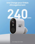 Caméras surveillance 2K kit 4 caméras sans fil autonomie 240 jours détection IA suivi inter caméras