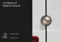 Serrures antivol utilitaire double kit fermeture débrayable nickel