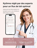 Tire lait portable Air 1 ultra fin mains libres charge sans fil contrôle app mode auto alerte remplissage