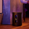 Caisson de basses sans fil compact noir