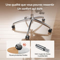 Chaise bureau ergonomique maille appuie tête accoudoirs réglables