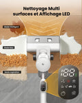Aspirateur laveur sans fil 60 min sec humide 1,3 L nettoyage angles bords sols durs