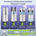 Filtration eau gravité 8,5 L inox AISI 304 avec éléments purification