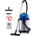 Aspirateur eau poussière 30 L inox 1400 W intérieur extérieur