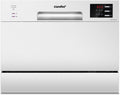 Lave vaisselle compact TD602E-W pose libre écran LED 65L blanc 47 dB