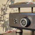 Plancha inox 84x34 cm 4 brûleurs grille réchauffement tiroir graisse