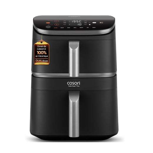 Air fryer 10,8 L céramique double stack 3 niveaux 7 fonctions