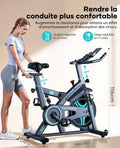 Vélo appartement écran LCD app résistance réglable silencieux amortissement siège confortable 160 kg