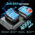 Mini tronçonneuse 6 pouces avec perche et sécateur batterie 4000 mAh