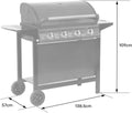Barbecue gaz RENO 4 brûleurs thermomètre 14 kW