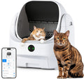 Litière chat autonettoyante ouverte grande capacité contrôle app sécurité anti odeur multi chats