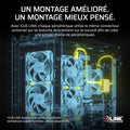 Refroidisseur liquide CPU écran LCD 3 ventilateurs RGB noir